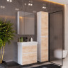 Пенал LEMARK COMBI 35 см подвесной/напольный, 2-х дверный, открывание лево/право, фасад Дуб кантри, корпус белый LM03C35P-dub